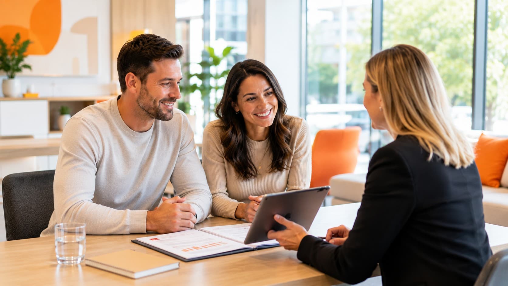 Borrowers reviewing home loan options