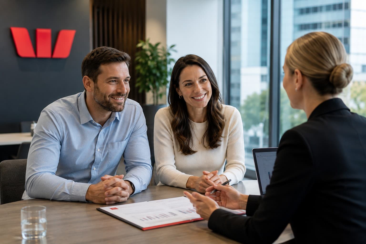 Borrowers meeting with a finance adviser